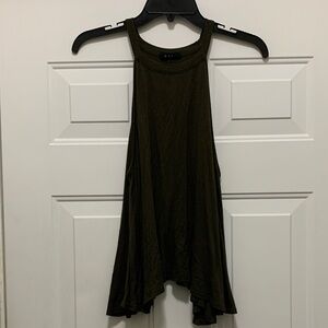 4/$10 Dark Olive Sleeveless Top Size Medium